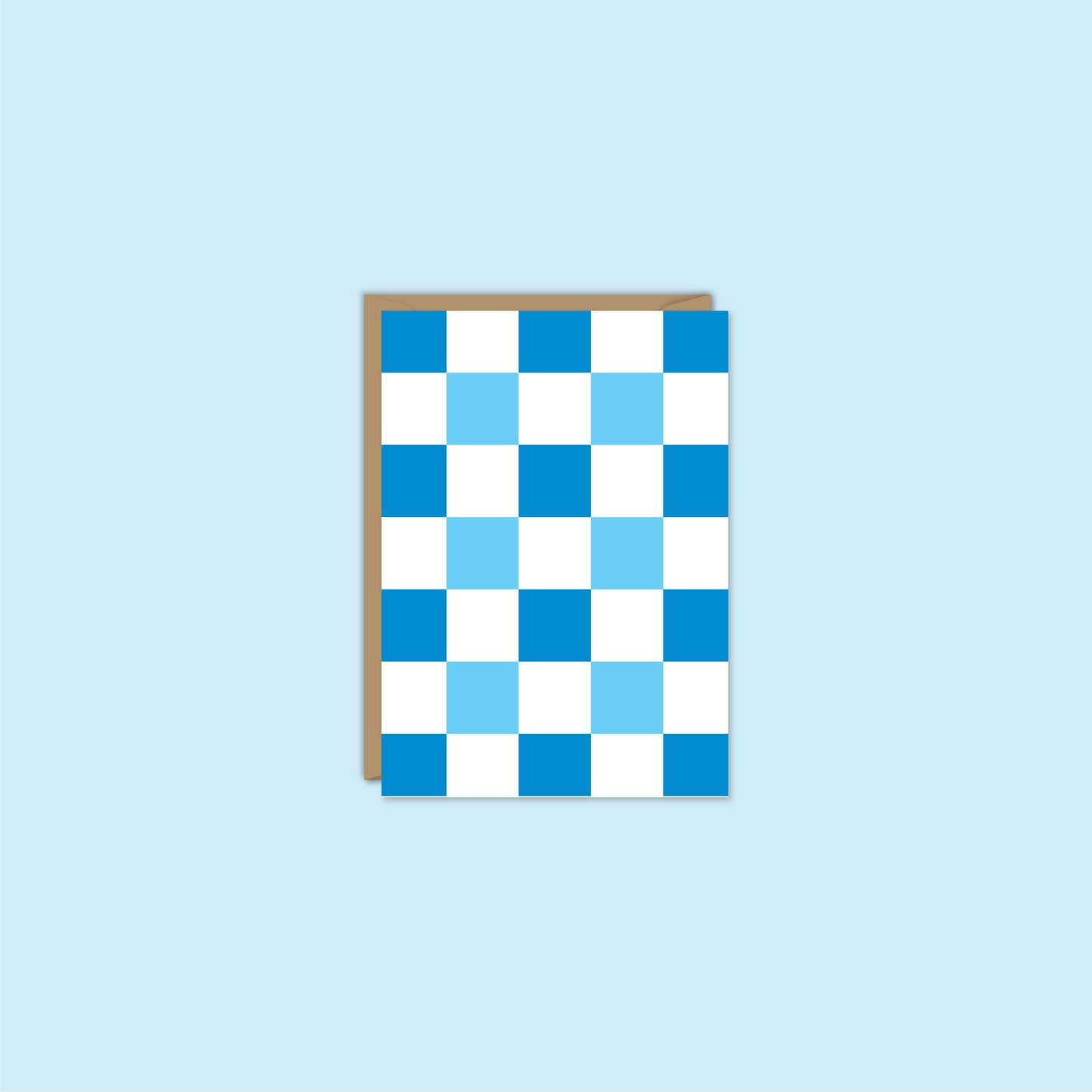 HANUKKAH CHECKERBOARD MINI ENCLOSURE CARD