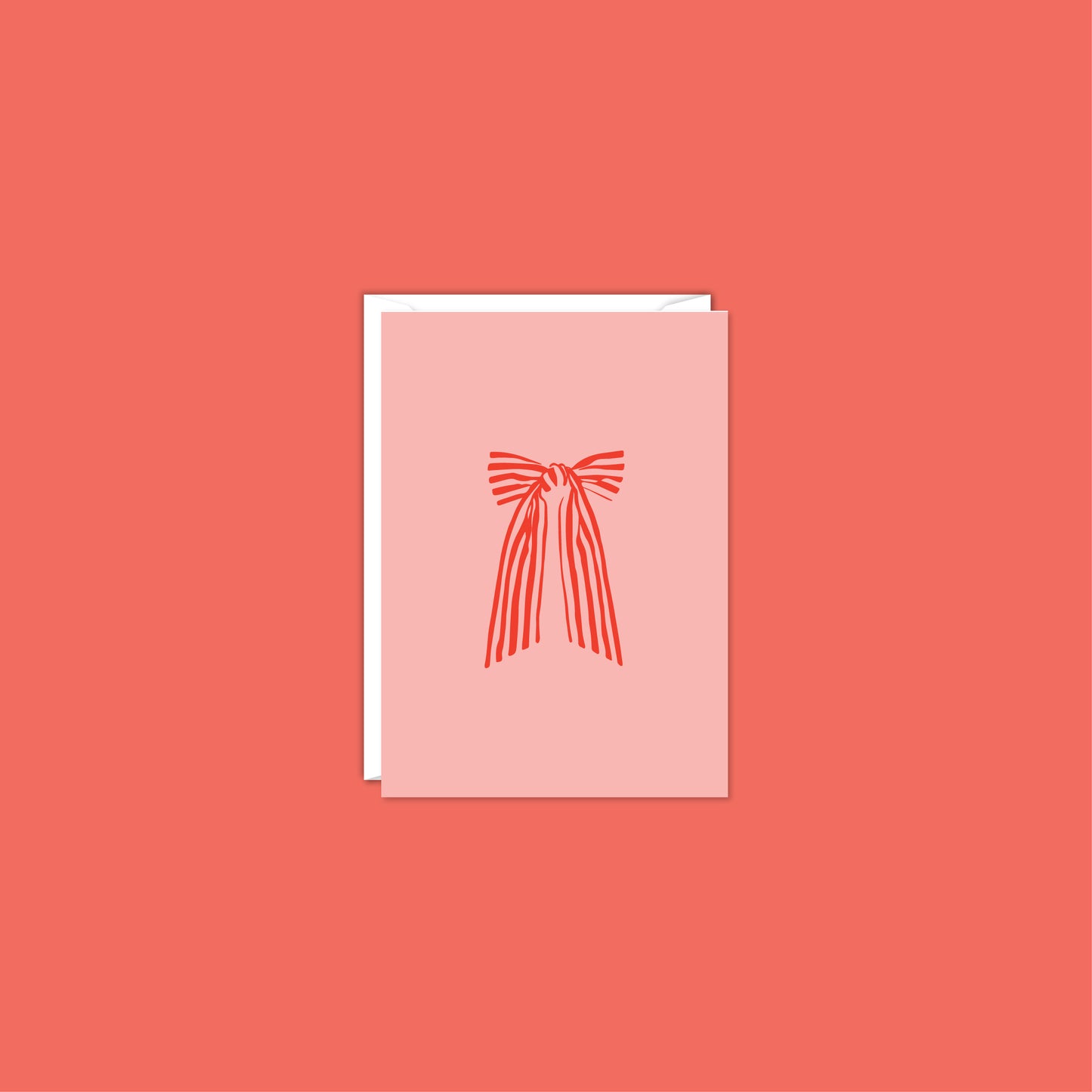 RED BOW MINI ENCLOSURE CARD