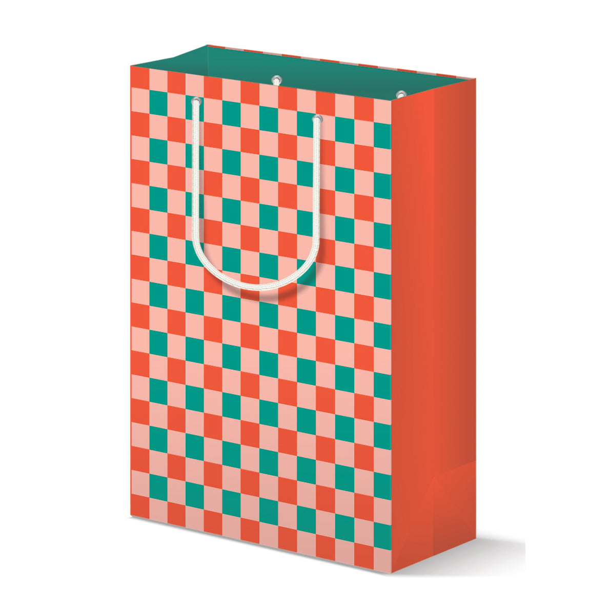 Checks and Stripes Christmas Gift Bag Set
