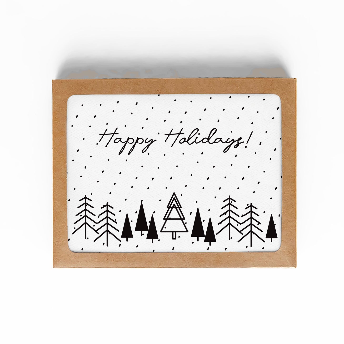 HAPPY HOLIDAYS CARD-WINTER WONDERLAND-BOXED SET OF 8