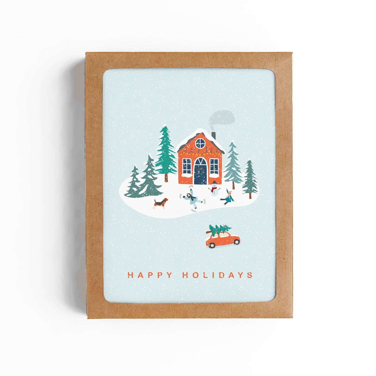 HOLIDAY HOME-HAPPY HOLIDAYS CARD -BOXED SET OF 8