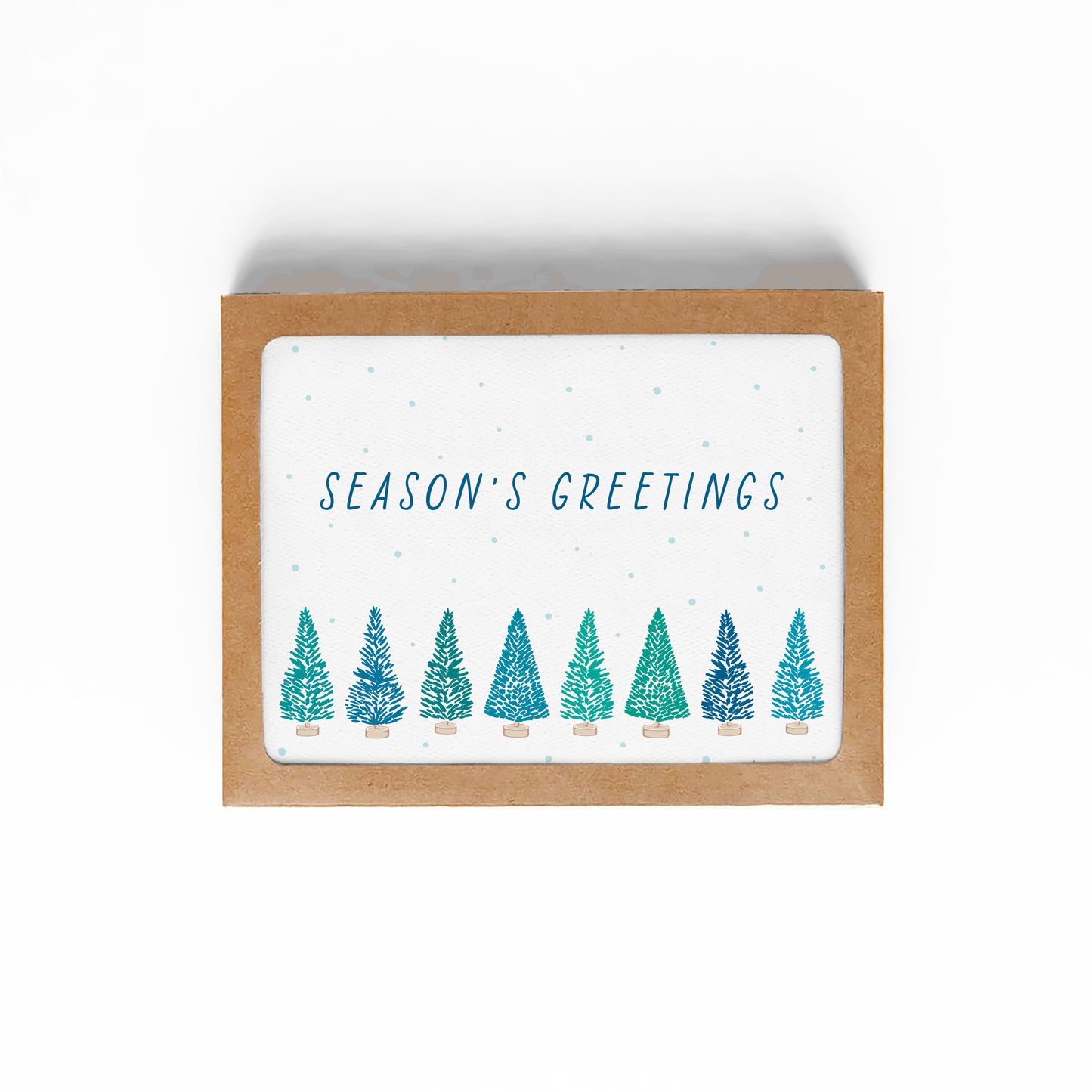 PINE FOREST Season's Greetings card-BOXED SET OF 8