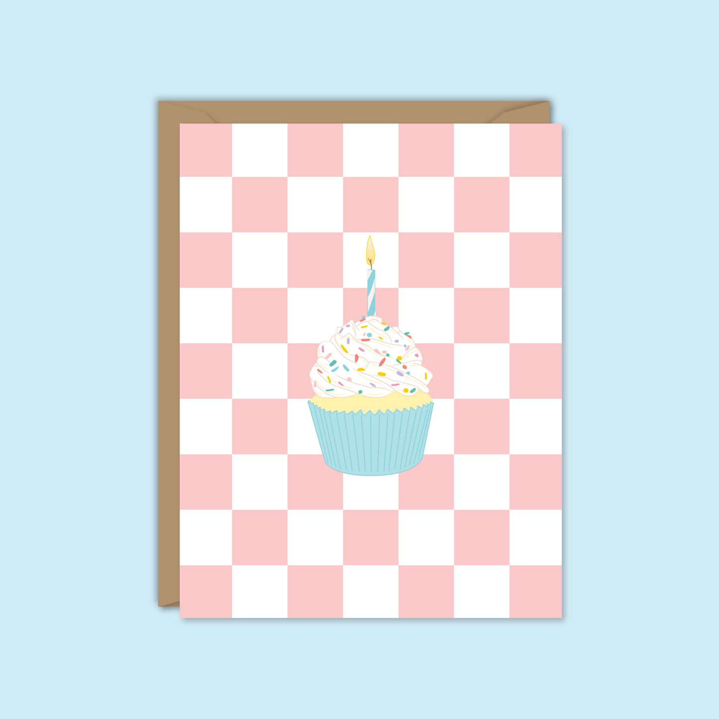 CUTE CUPCAKE HAPPY BIRTHDAY CARD