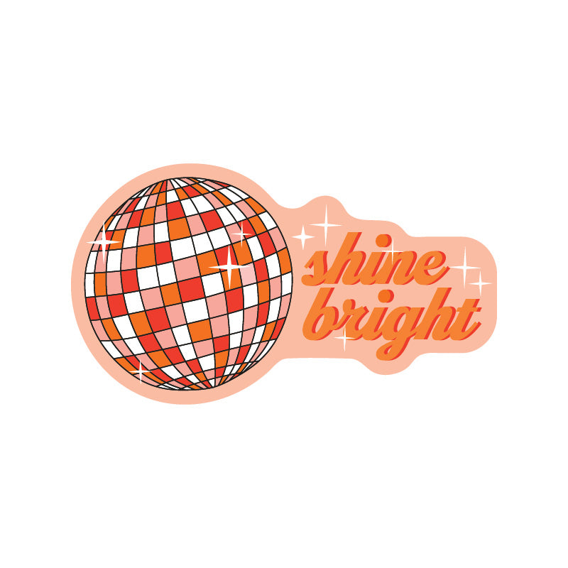 Disco Ball Vinyl Sticker 3"