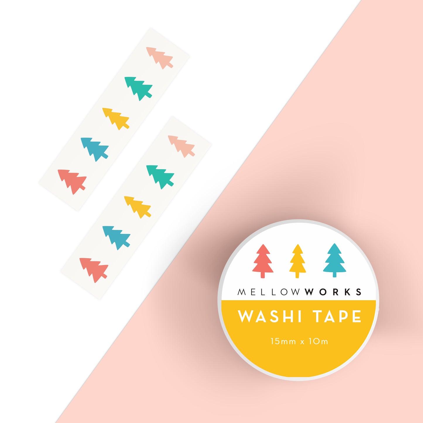 RAINBOW TAPE CHRISTMAS TRESS WASHI