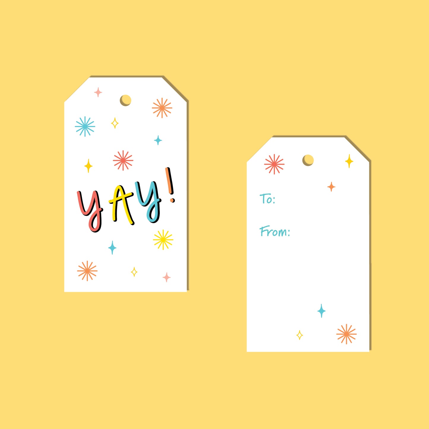 YAY! Congratulations Gift Tags, Set of 10