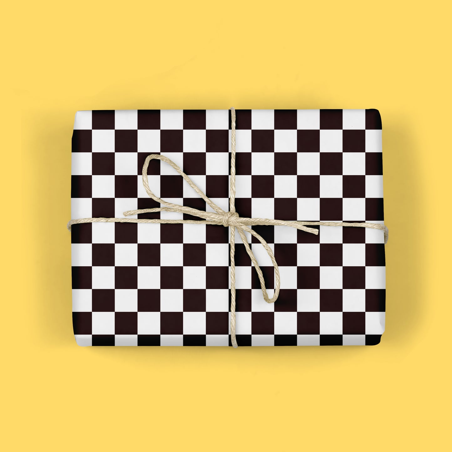 B&W CHECKERBOARD Gift Wrap Sheets