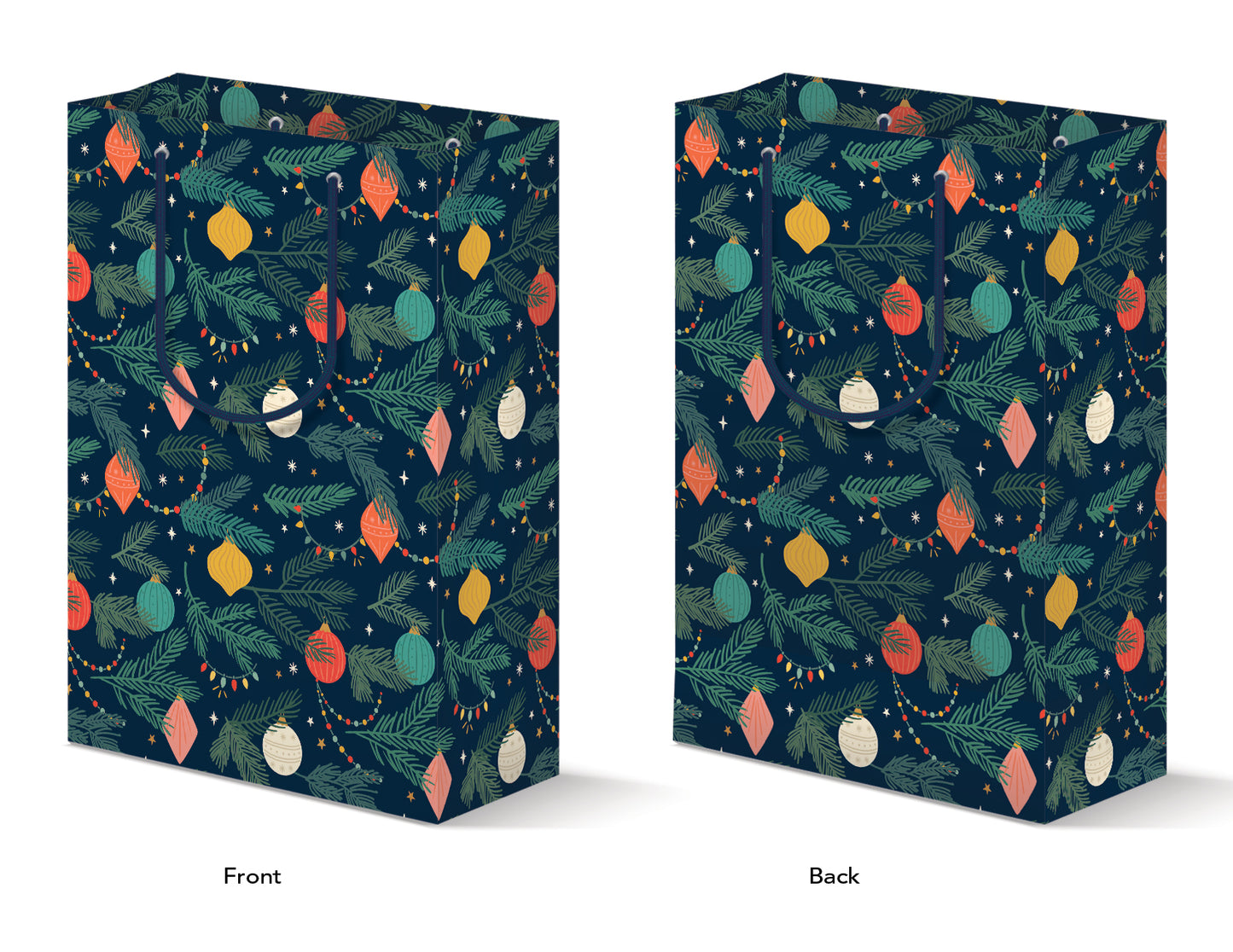 TINSEL TREE GIFT BAG