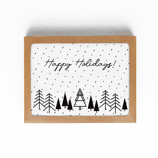 HAPPY HOLIDAYS CARD-WINTER WONDERLAND-BOXED SET OF 8