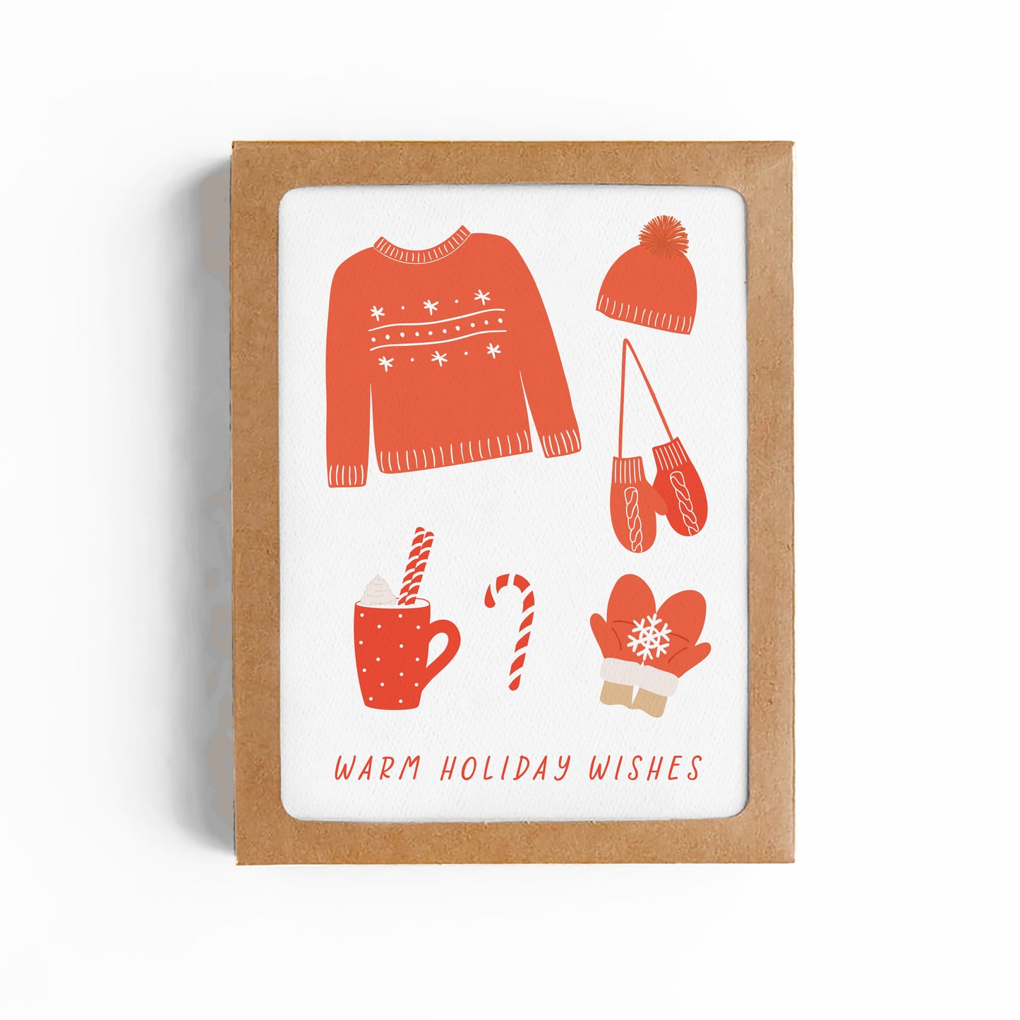 Warm Wishes Sweater Card-BOXED SET OF 8
