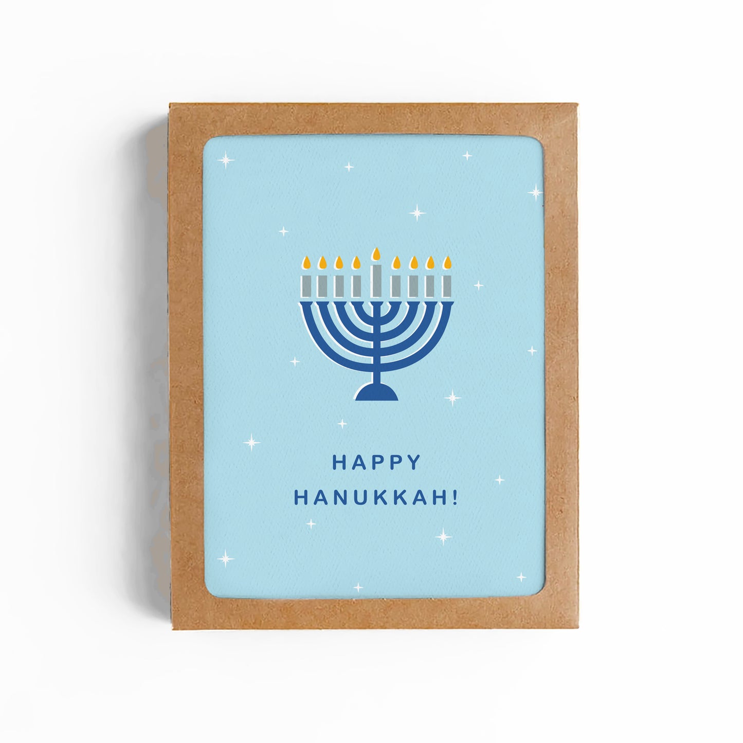 HAPPY HANUKKAH-MENORAH CARD-BOXED SET OF 8