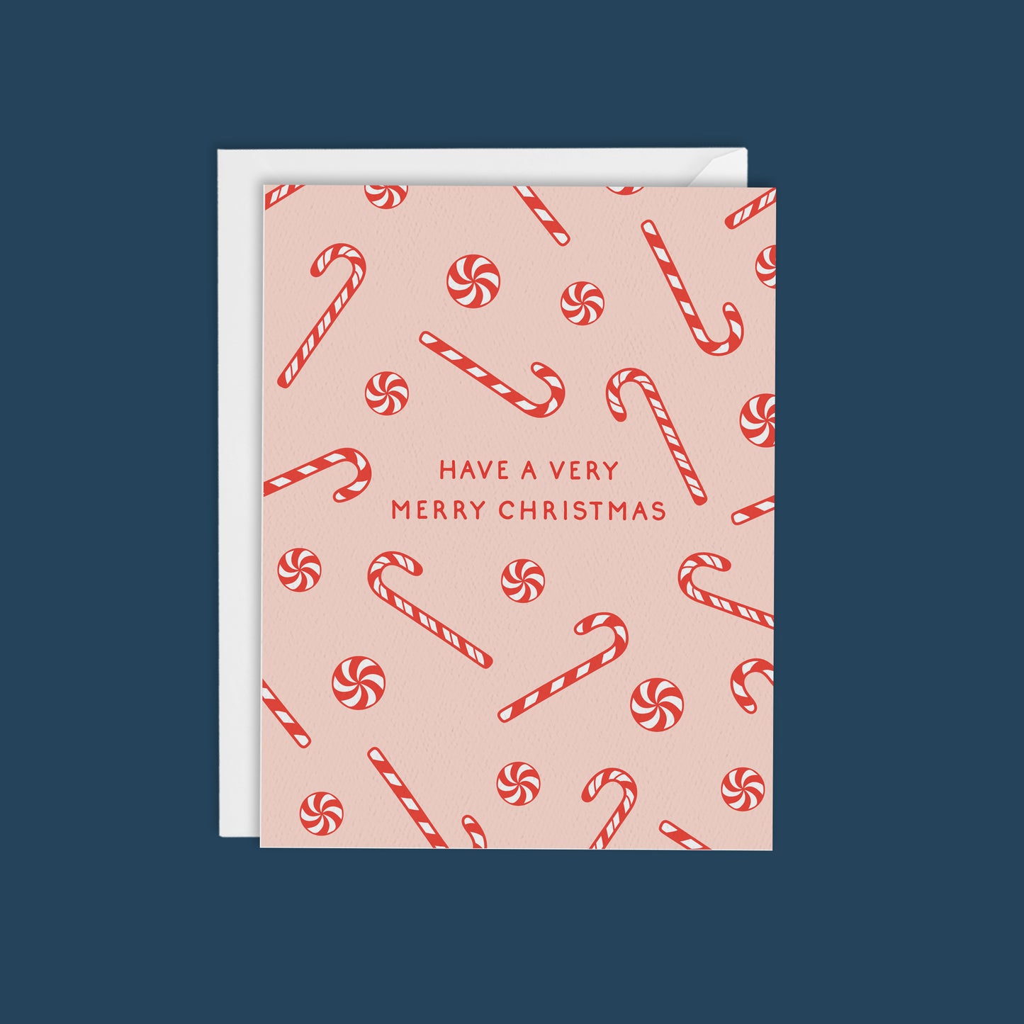 CANDY CANE LANE-Merry Christmas Card