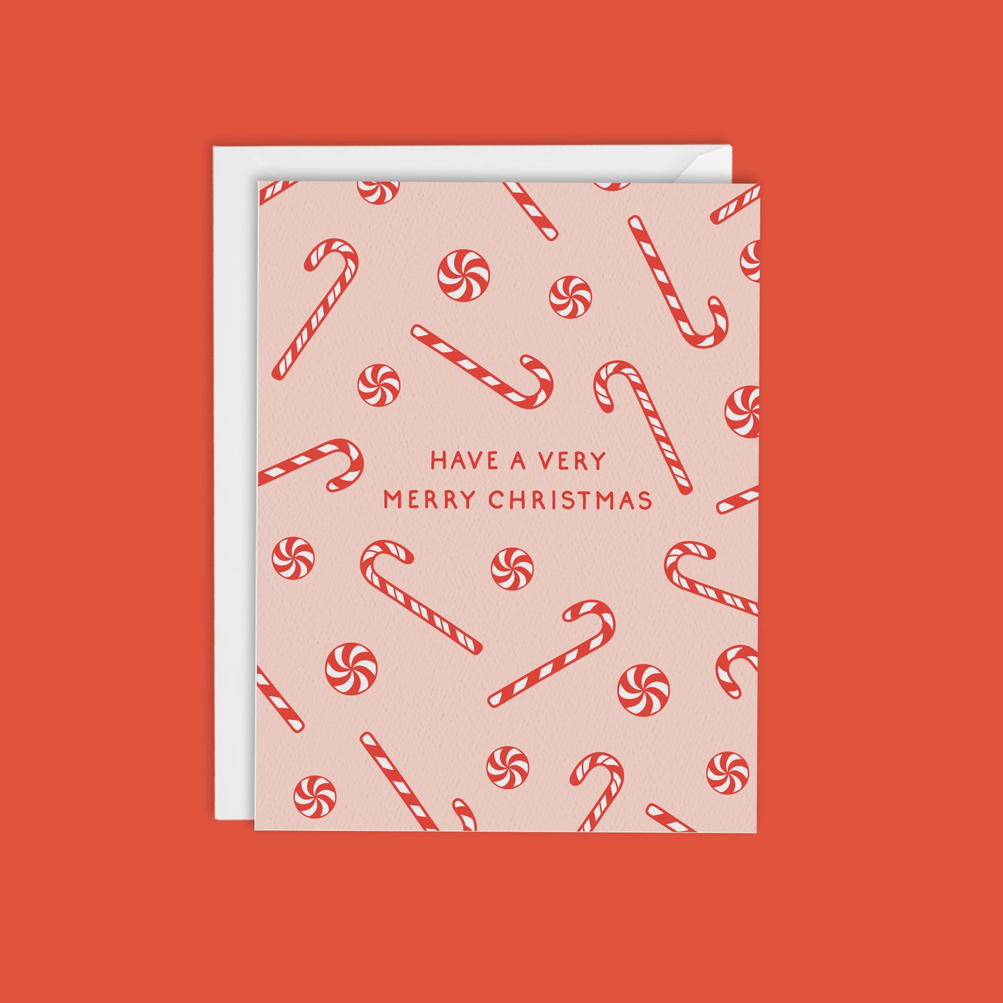 CANDY CANE LANE-Merry Christmas Card