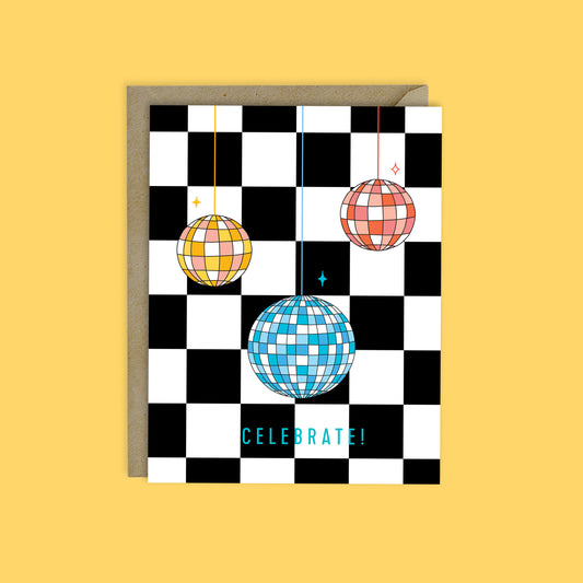 DISCO PARTY - CELEBRATE CARD