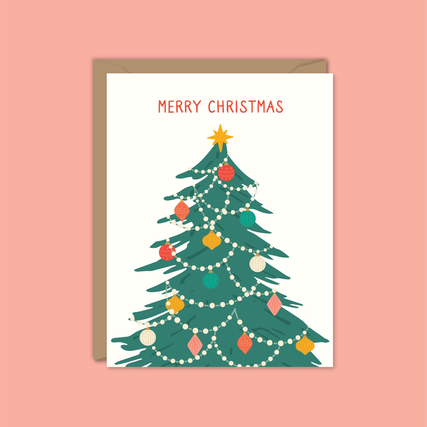 Christmas Tree Merry Christmas Card