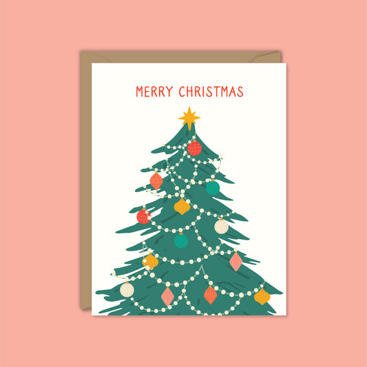 Christmas Tree Merry Christmas Card