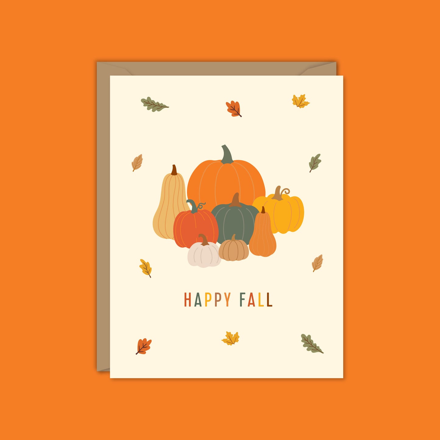 Happy Fall Pumpkins Card-Boxed Set of 8