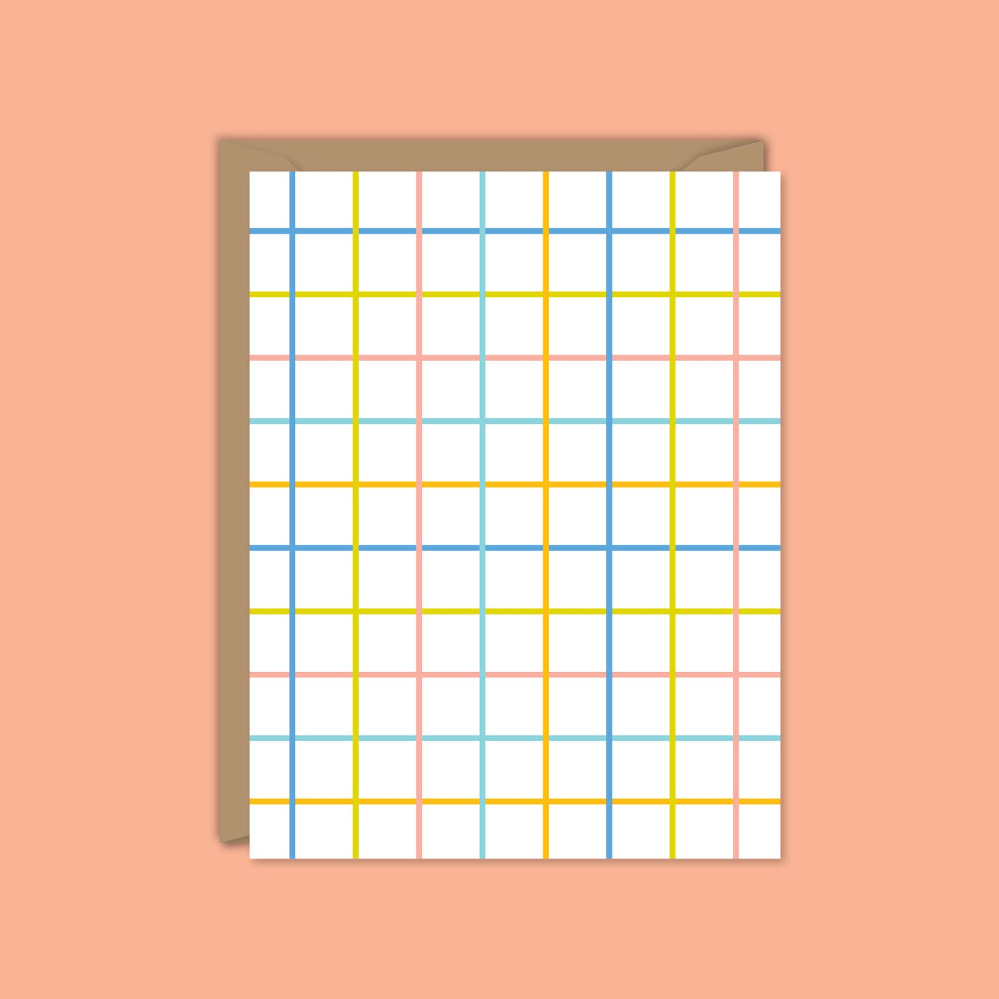 Colorful Grid Blank Card
