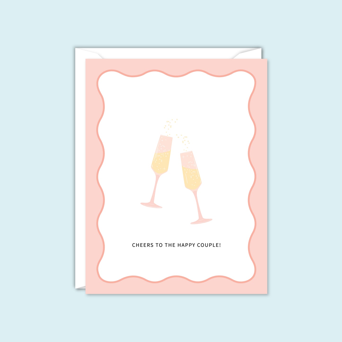 CHAMPAGNE TOAST CHEERS CARD