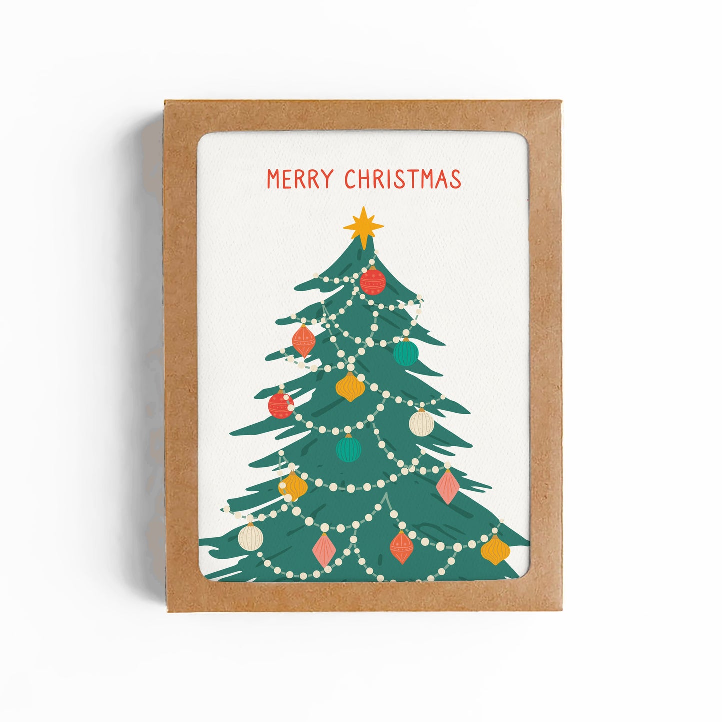 Christmas Tree Merry Christmas Card-Boxed Set of 8