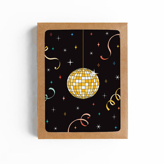 Disco Party New Year Card-Boxed Set of 8