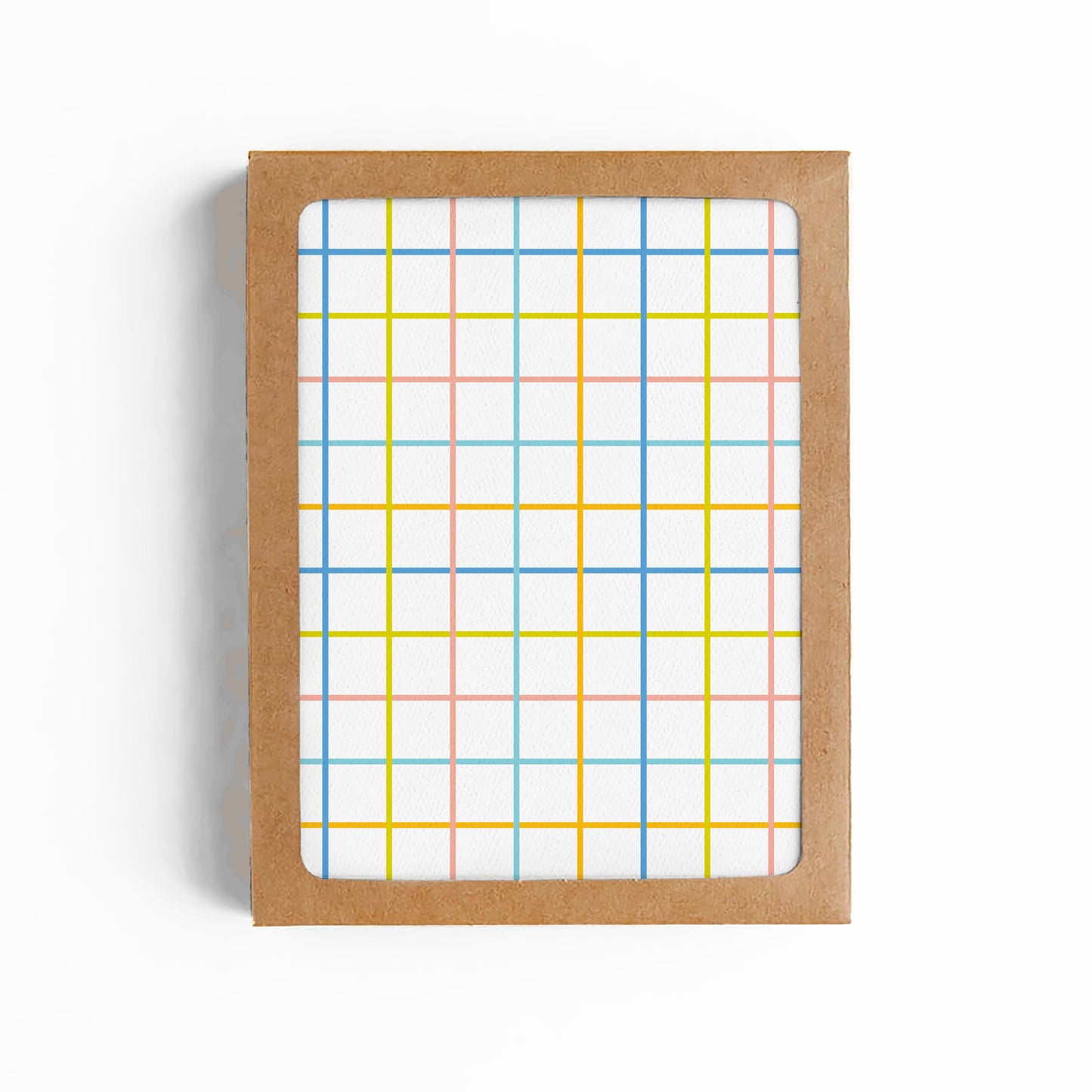 Colorful Grid Blank Card-BOXED SET OF 8