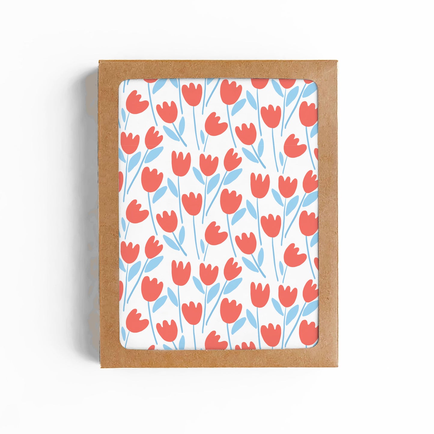 Spring Tulips Blank Card-BOXED SET OF 8