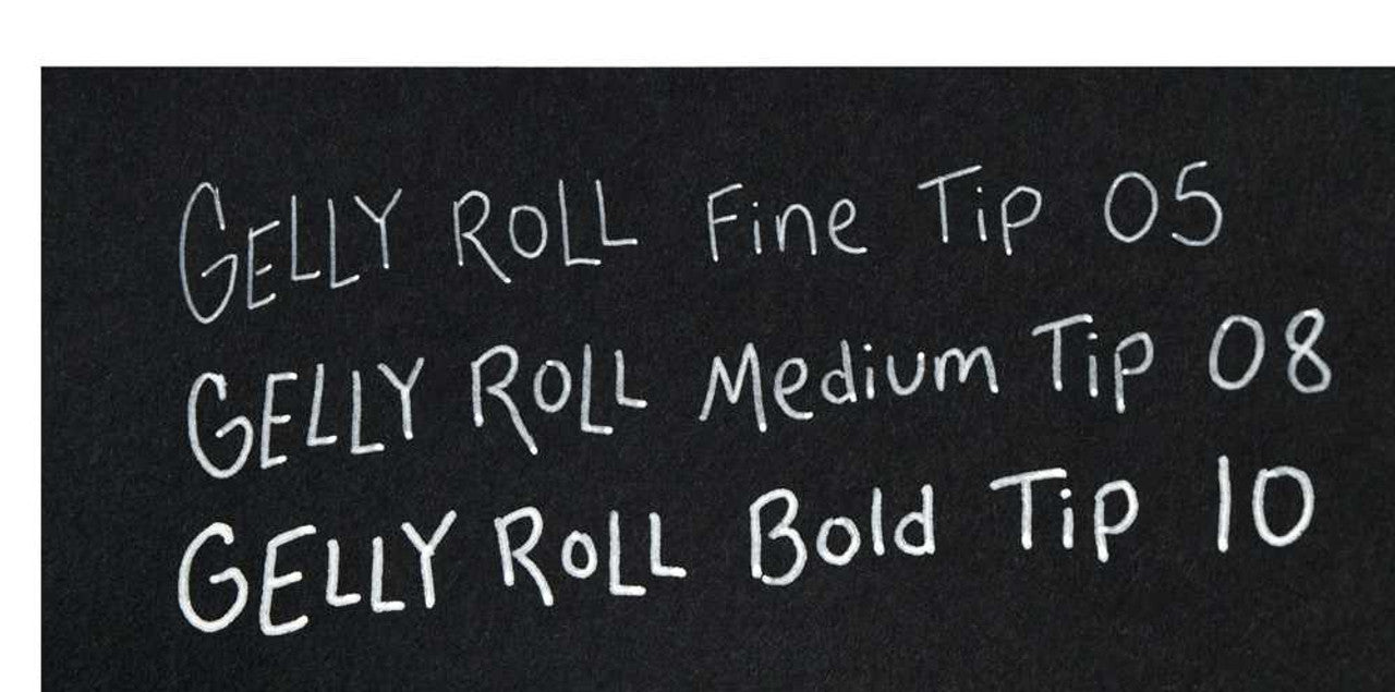 GELLY ROLL CLASSIC WHITE, Medium Tip