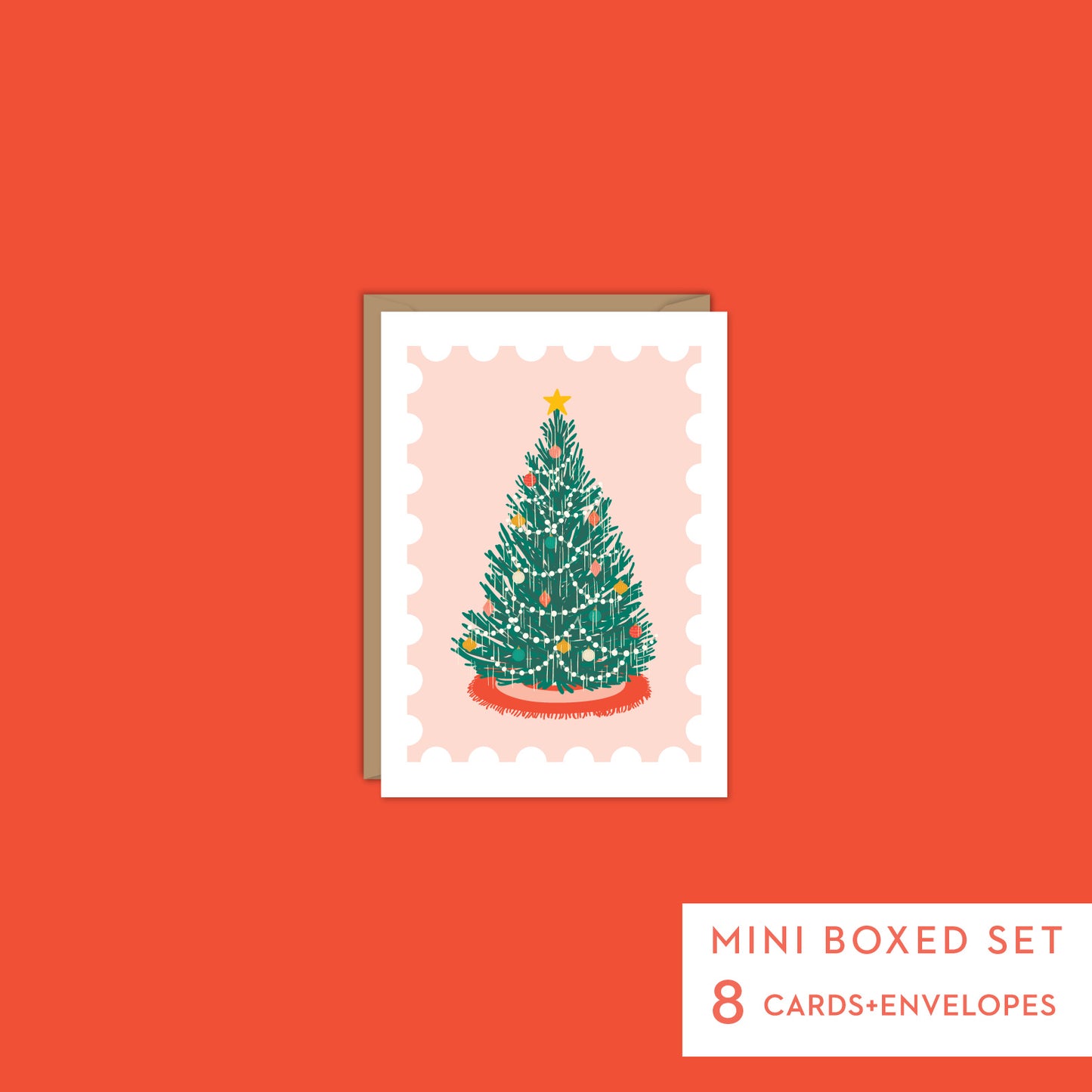 CHRISTMAS TREE-Mini Boxed Set of 8 cards
