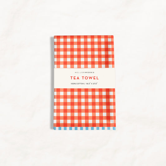 Red Gingham Tea Towel