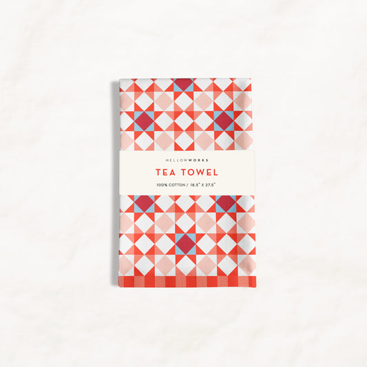 Star Quilt Holiday Tea Towel