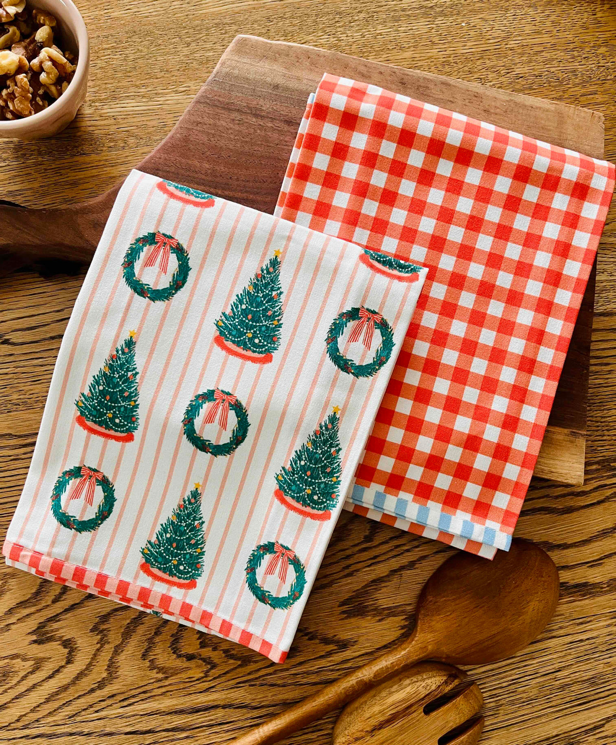 Red Gingham Tea Towel