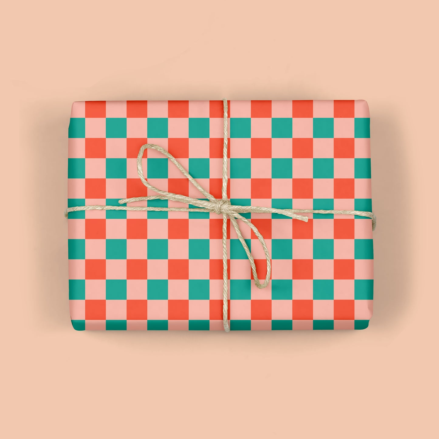 CHRISTMAS CHECKERBOARD Gift Wrap Sheets