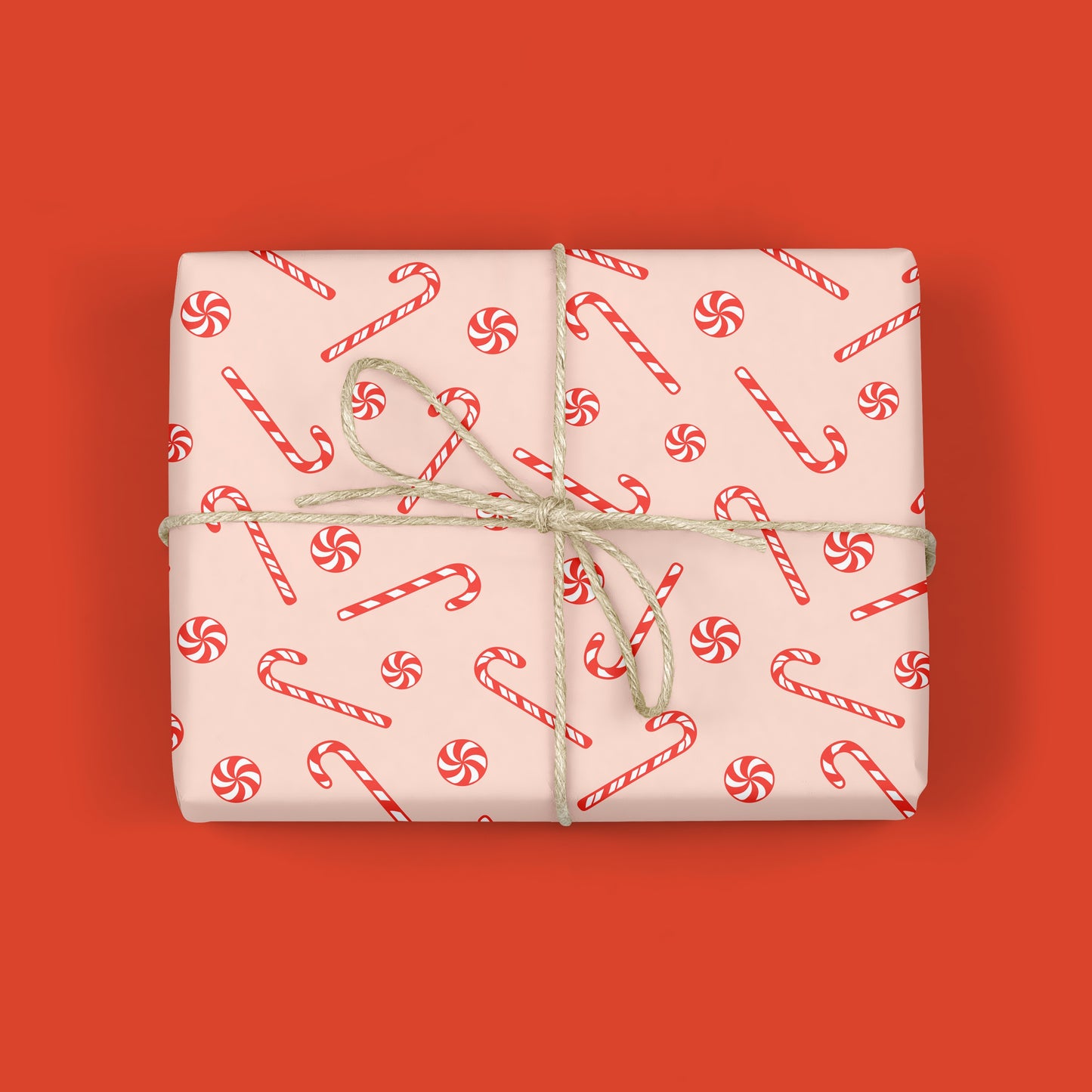 CANDY CANE LANE Holiday Gift Wrap Sheets