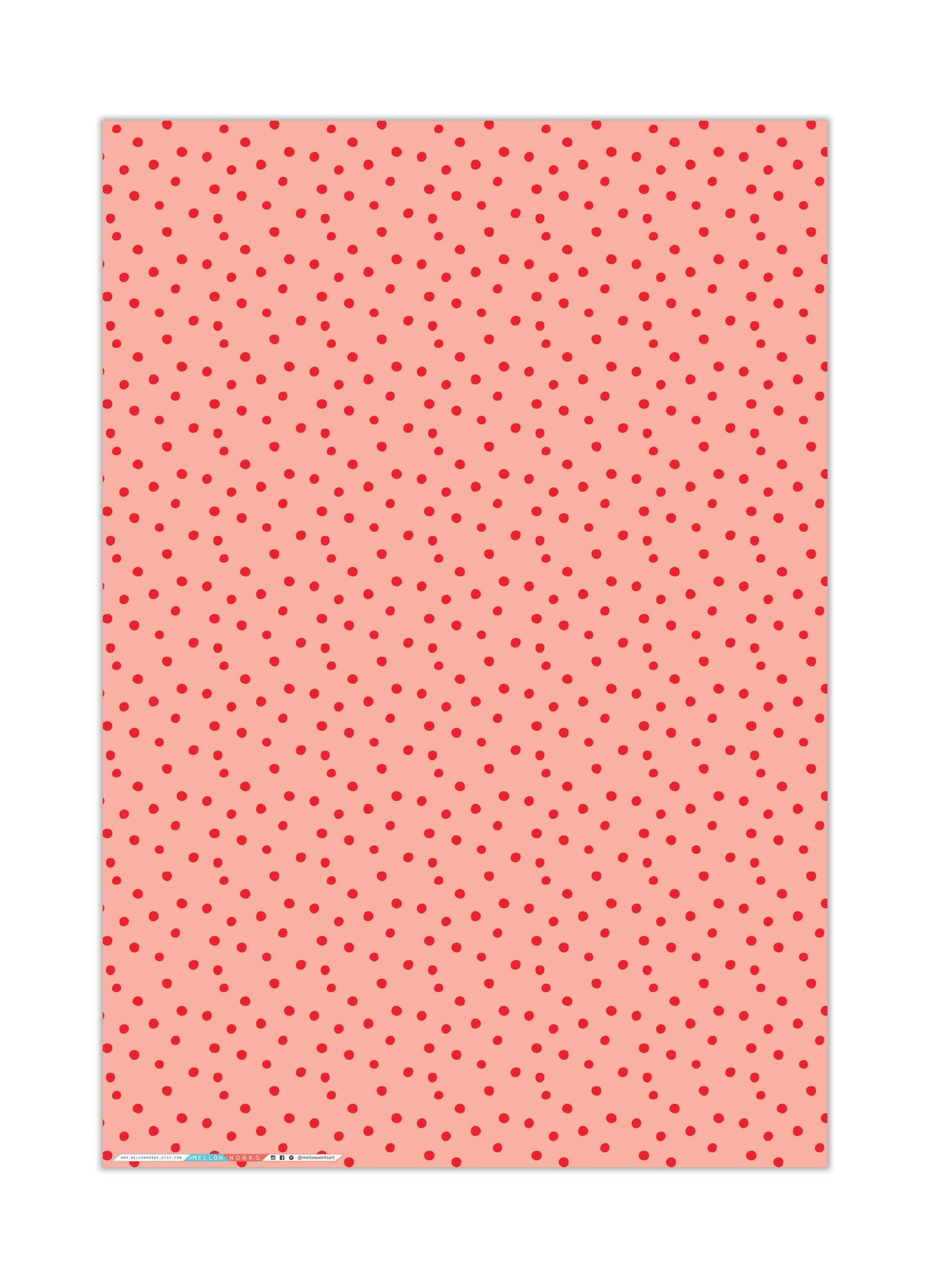 BLUSH POLKA DOTS Gift Wrap Sheets