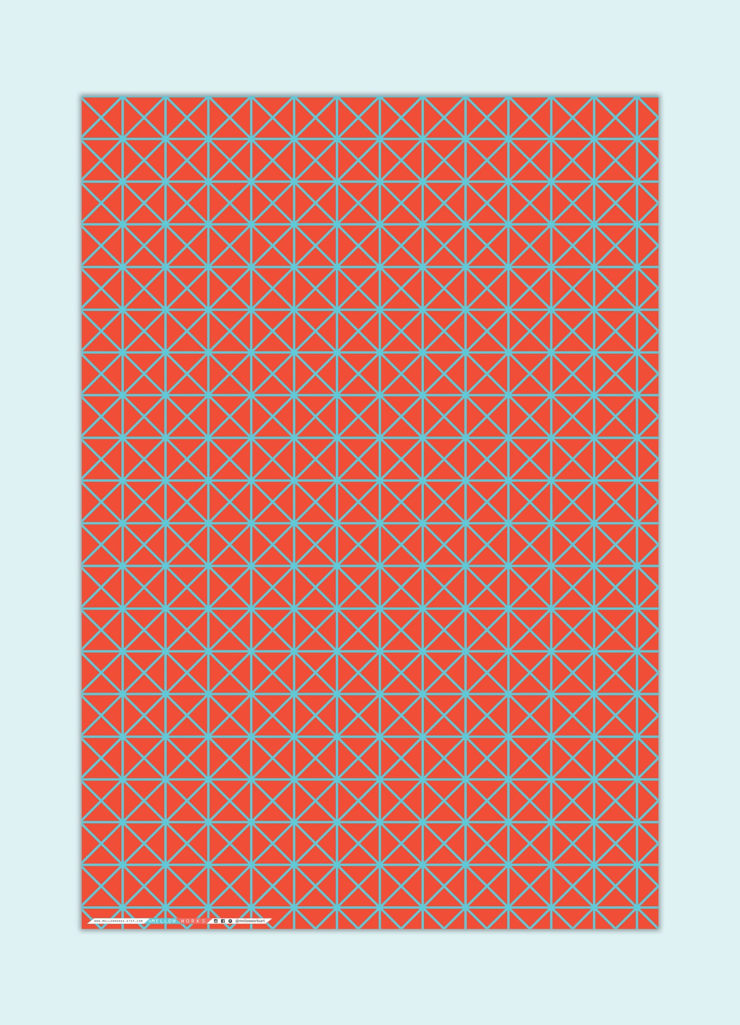 RETRO GRID Gift Wrap Sheets