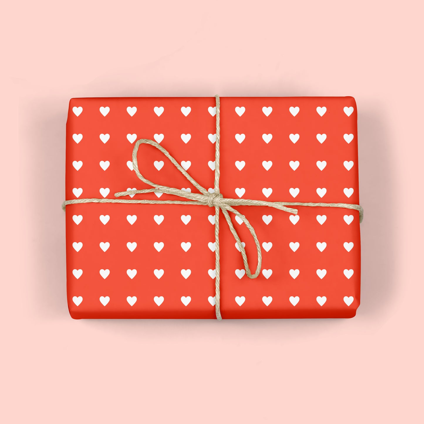 SWEET HEARTS Red Gift Wrap Sheets