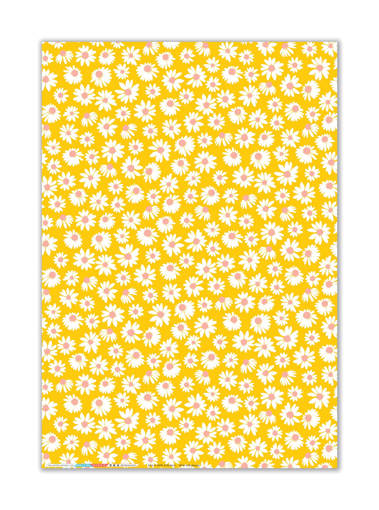 SUNNY DAISIES Gift Wrap Sheets