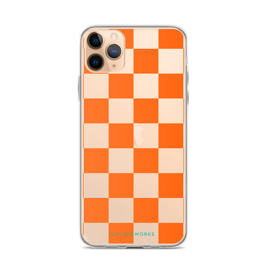 CORAL CHECKERBOARD Clear Case for iPhone®