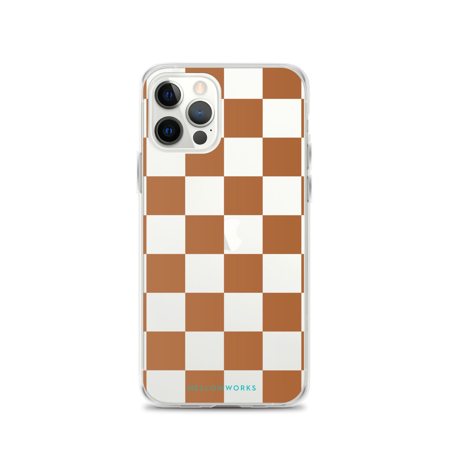 BROWN CHECKERBOARD Clear Case for iPhone®