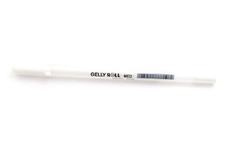 GELLY ROLL CLASSIC WHITE, Medium Tip