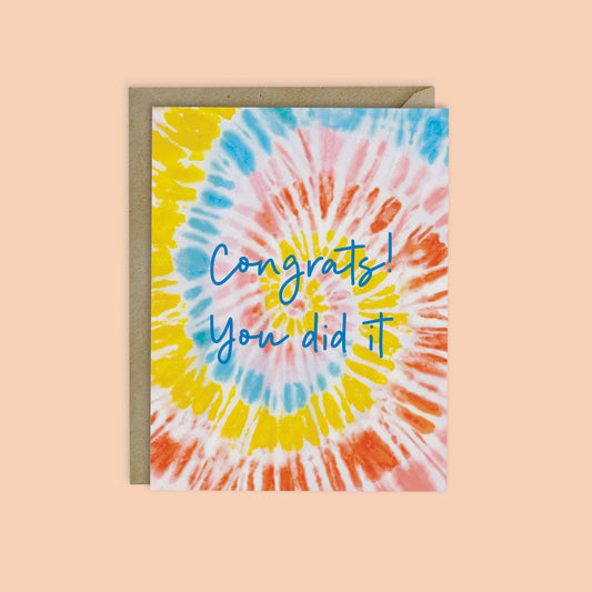 CONGRATS! YOU DID IT CARD