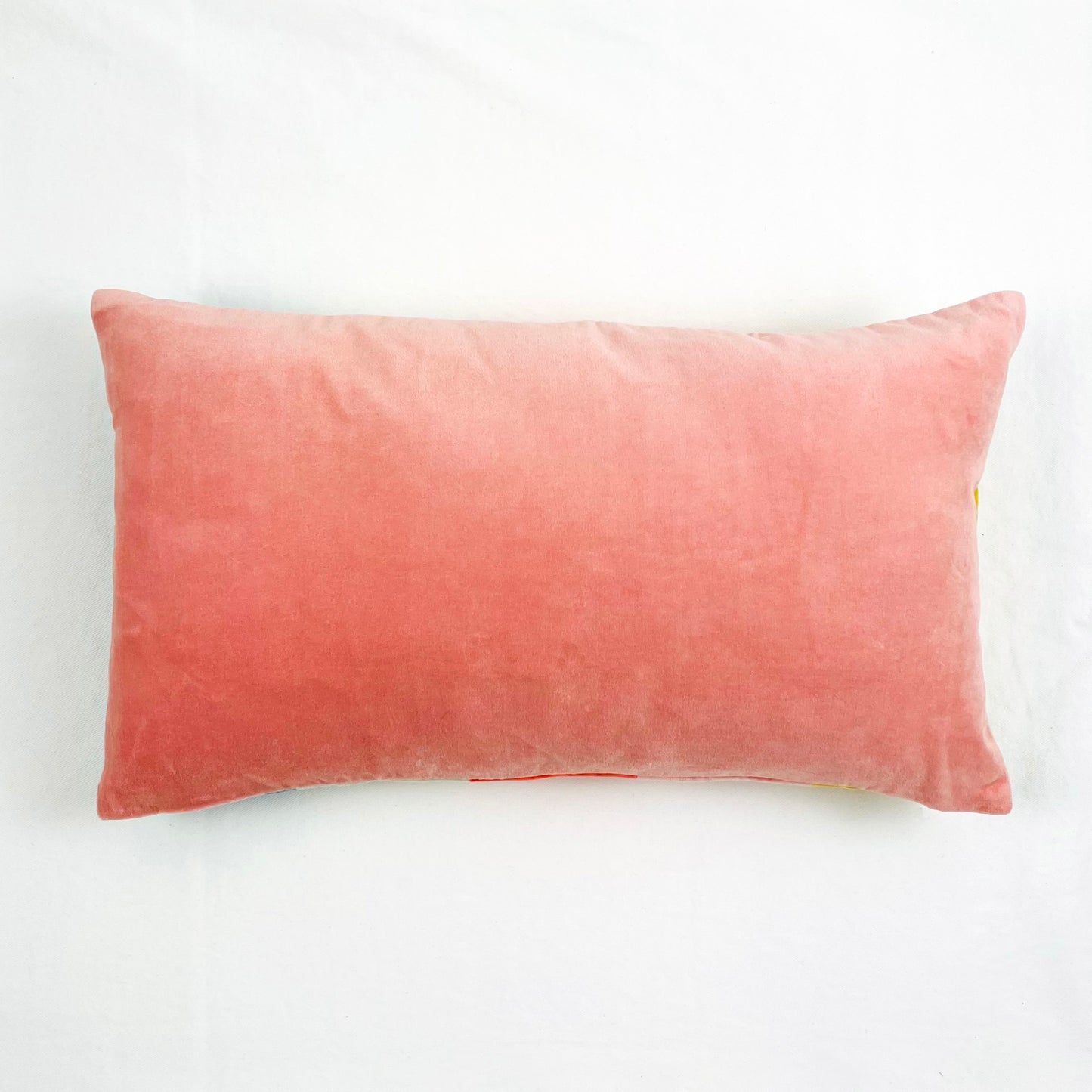 COTTON VELVET LUMBAR PILLOW COVER - Rugby Stripe in Retro