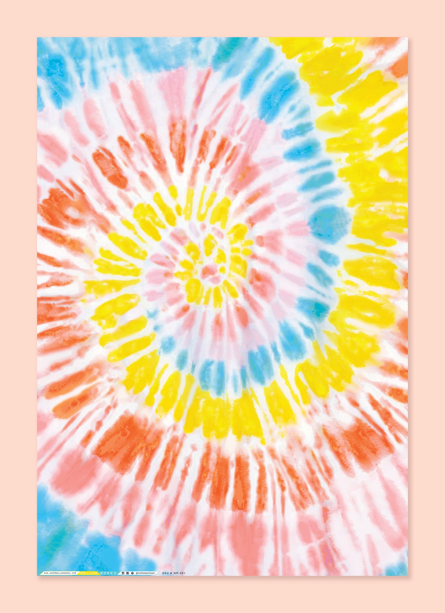 MODERN TIE DYE Gift Wrap Sheets