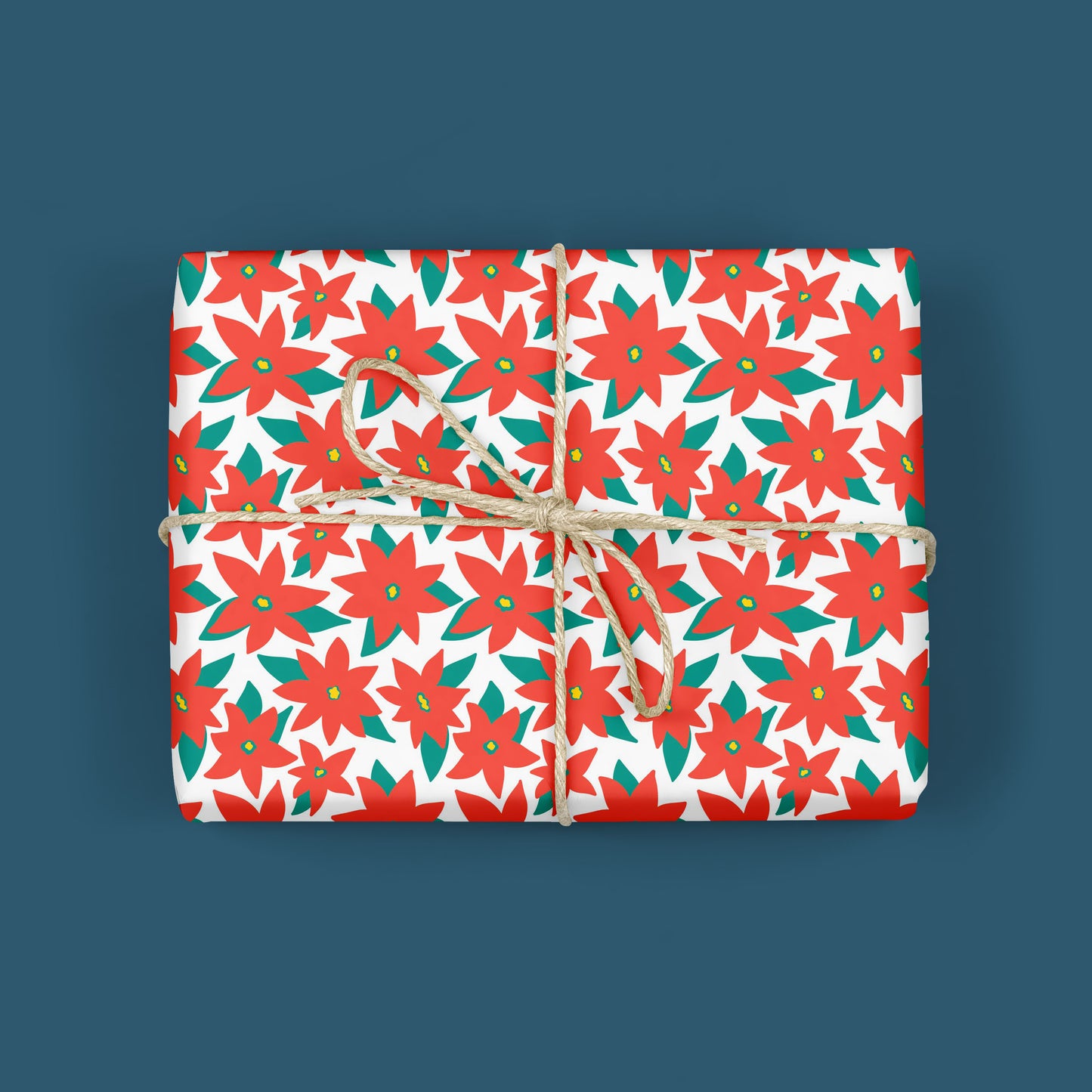 POINSETTIA Gift Wrap Sheets