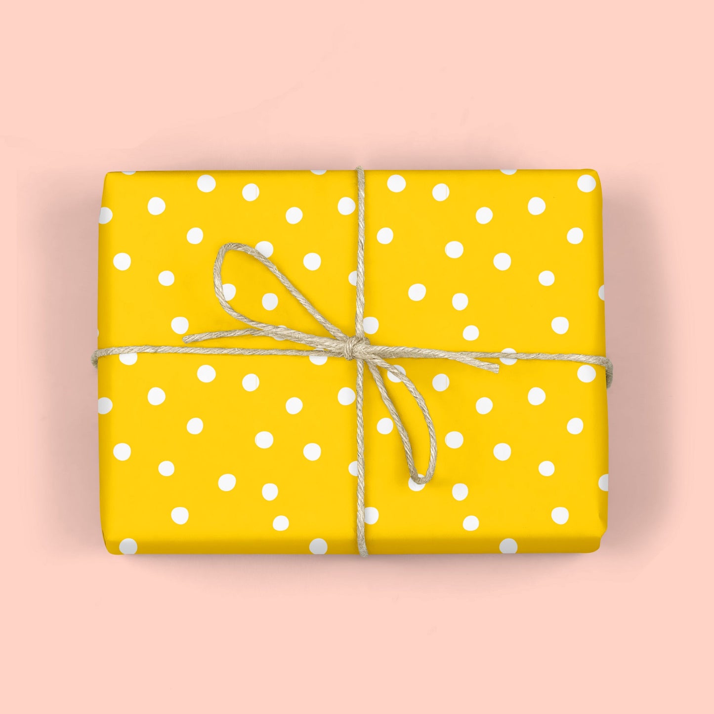 YELLOW POLKA DOTS Gift Wrap Sheets
