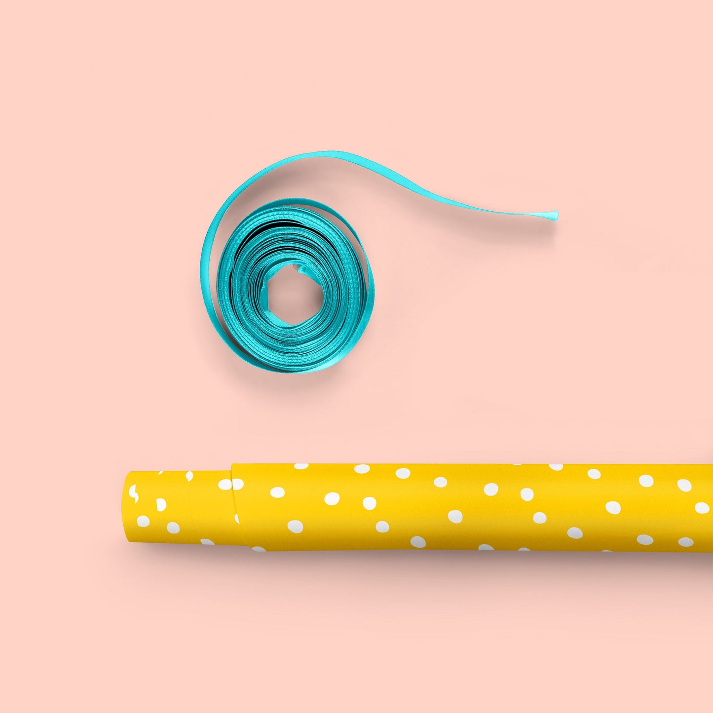 YELLOW POLKA DOTS Gift Wrap Sheets