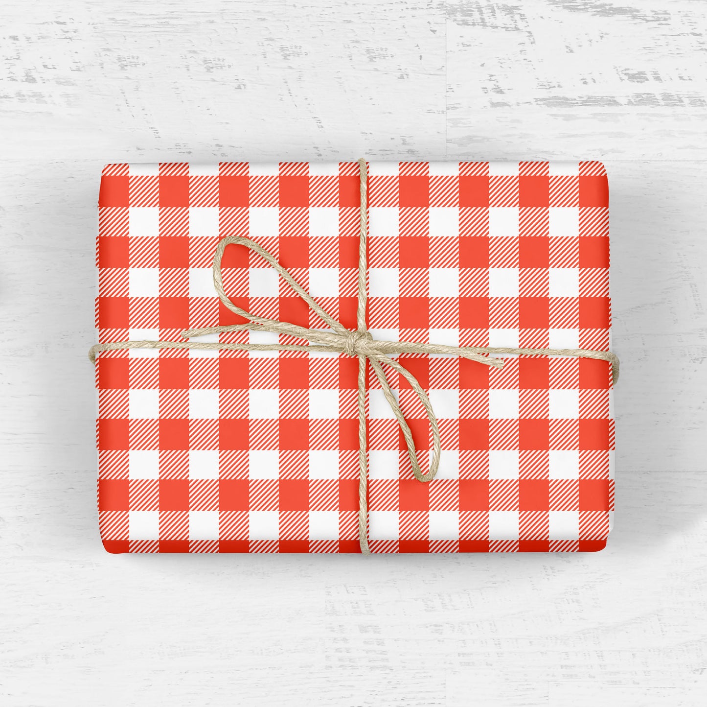 RED BUFFALO PLAID Gift Wrap Sheets