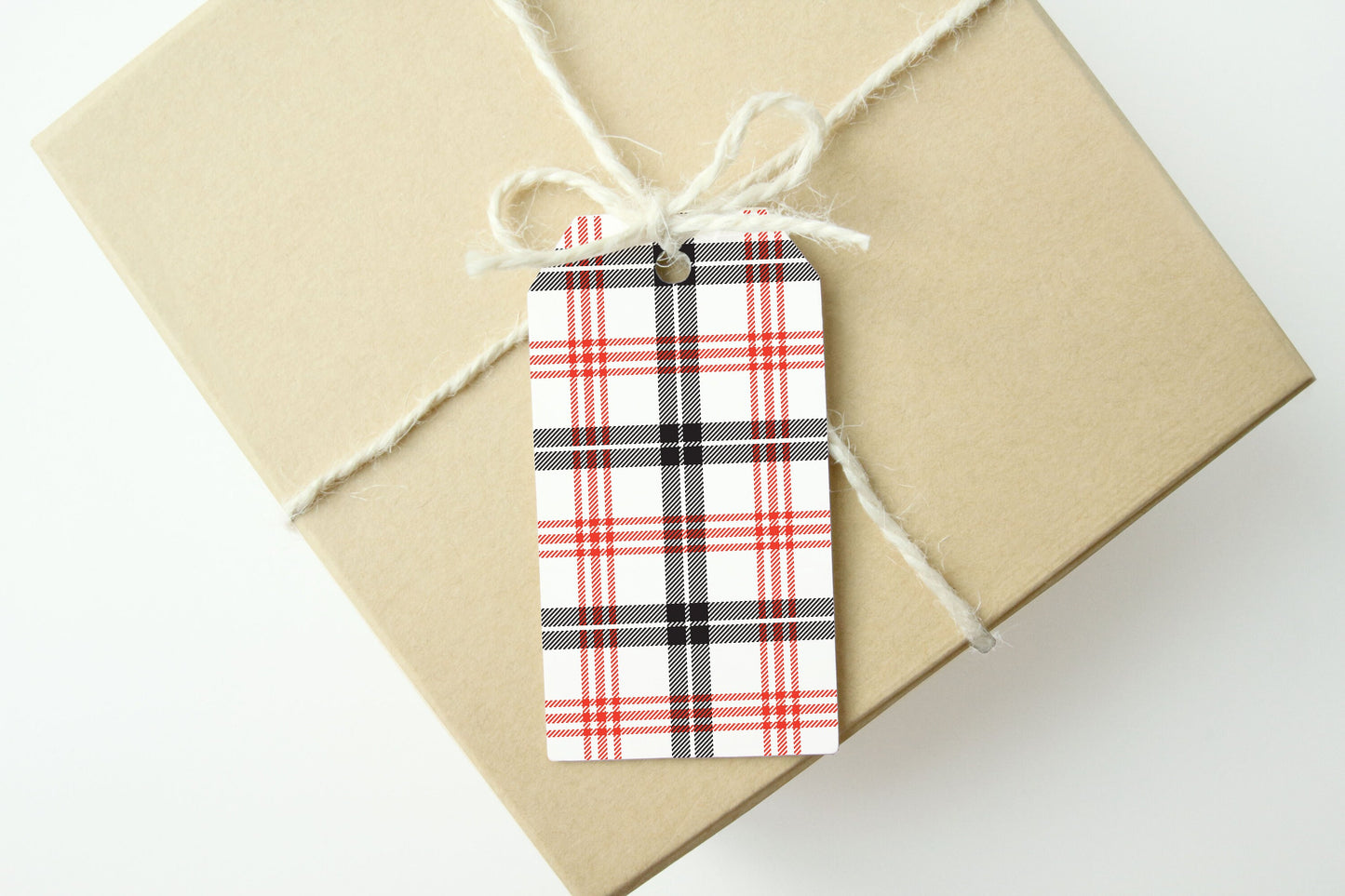 CHRISTMAS PLAID Gift Tags, Set of 10