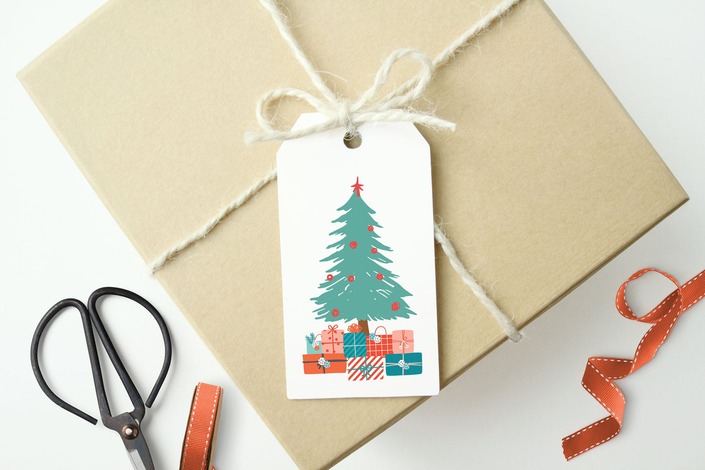 Christmas Tree Gift Tags, Set of 10